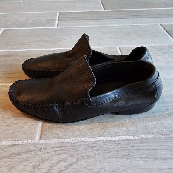 LLOYD Germany Men\'s Black Leather Loafers, Size 11.5/46.5, Made in Germany main image 7